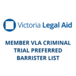 Member VLA Criminal Trial Preferred Barrister List