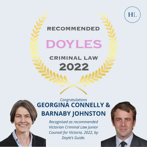 Recommended Criminal Law Junior Counsel